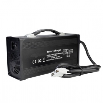 2200W Li-ion Battery Smart Charger Aluminum Case with Cooling Fan Safe and Stable Used for 48V Lithium Lipo Battery Pack